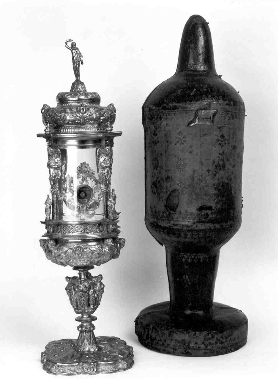 stauroteca, opera isolata - ambito lombardo (seconda metà sec. XIX)