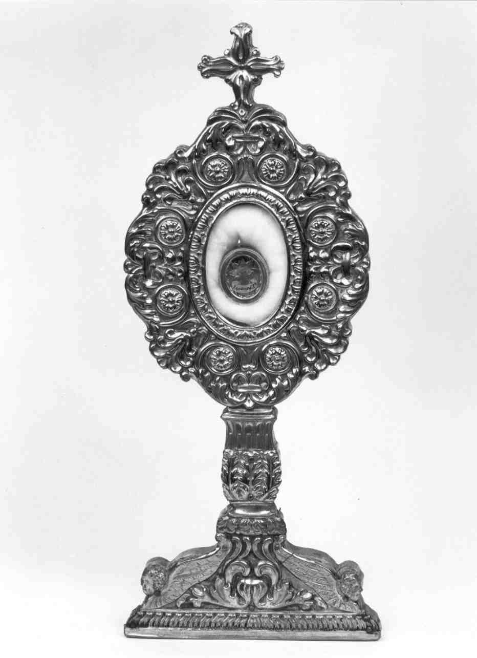 reliquiario - a ostensorio, opera isolata - ambito lombardo (fine/inizio secc. XVIII/ XIX)