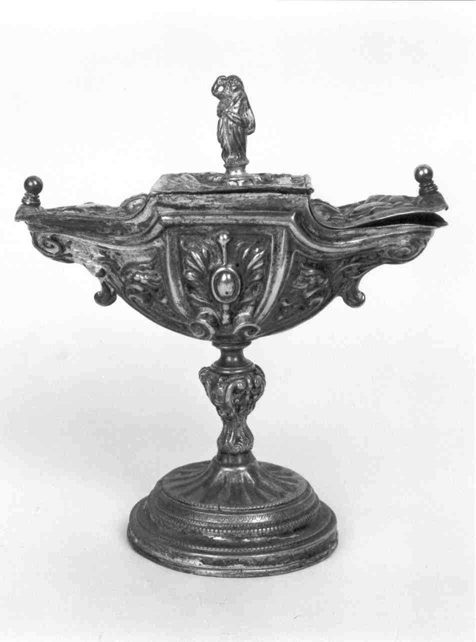 navicella portaincenso, opera isolata - ambito lombardo (seconda metà sec. XIX)