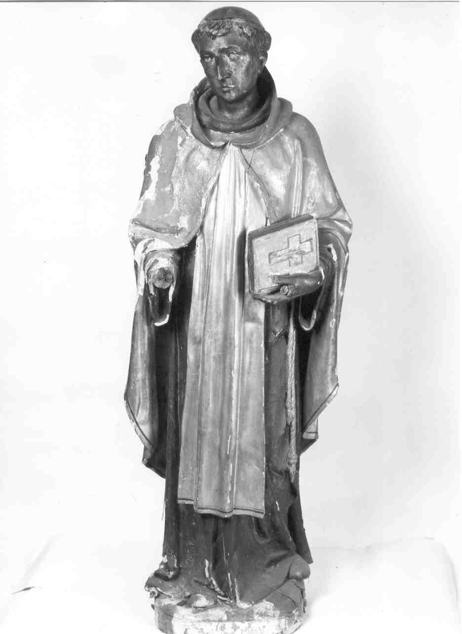 Santo domenicano (statua, elemento d'insieme) - ambito bresciano (sec. XX)