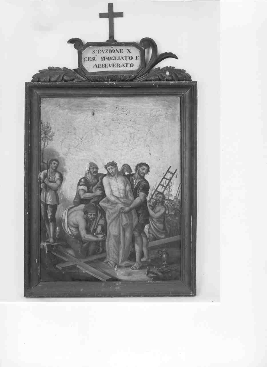 stazioni della via crucis (dipinto, ciclo) - ambito bresciano (seconda metà sec. XIX)