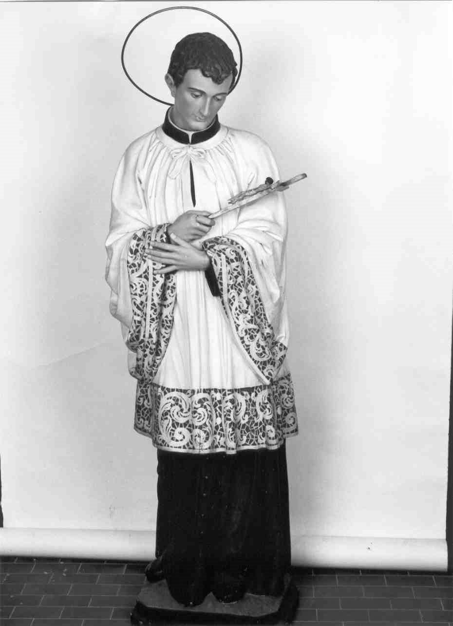 San Luigi Gonzaga (statua, opera isolata) - produzione lombarda (prima metà sec. XX)