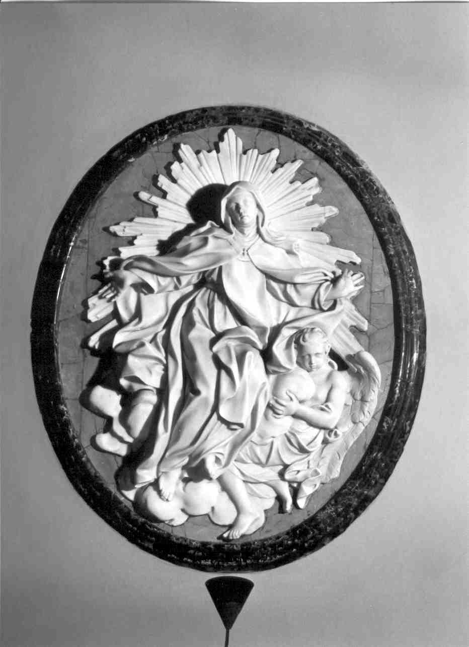 gloria di Santa Teresa d'Avila (rilievo, opera isolata) - ambito romano (primo quarto sec. XVIII)