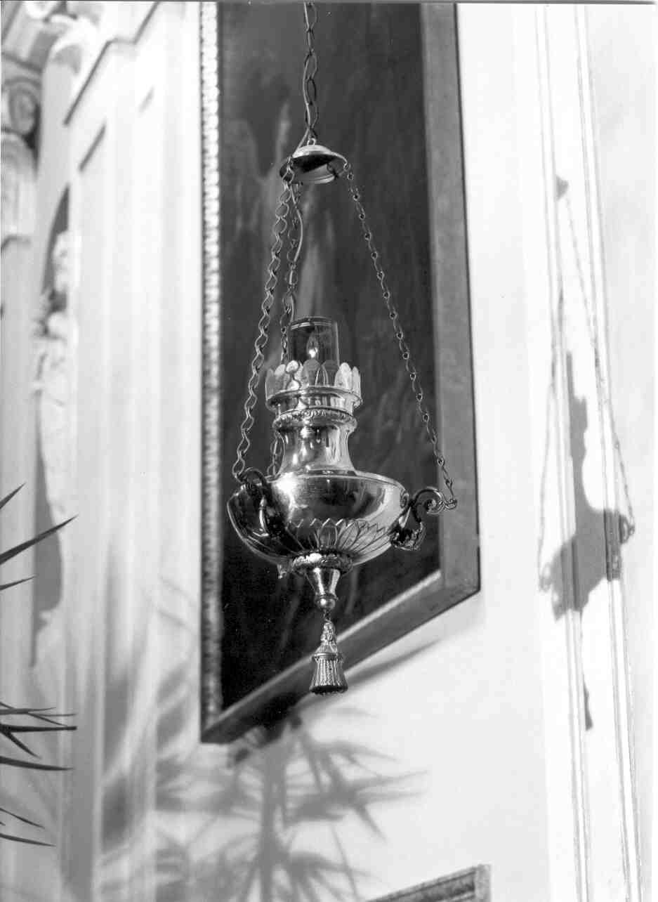 lampada pensile, serie - produzione lombarda (seconda metà sec. XIX)