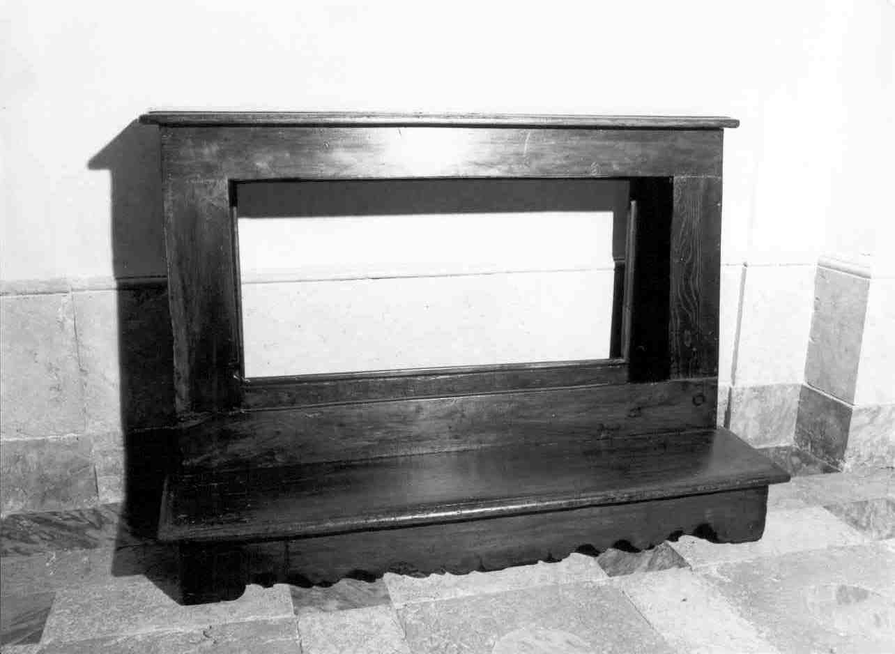 inginocchiatoio, opera isolata - ambito lombardo (fine/inizio secc. XIX/ XX)