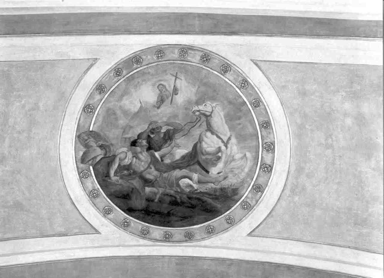 conversione di San Paolo (decorazione pittorica, elemento d'insieme) di Cappi R.I (sec. XVIII)