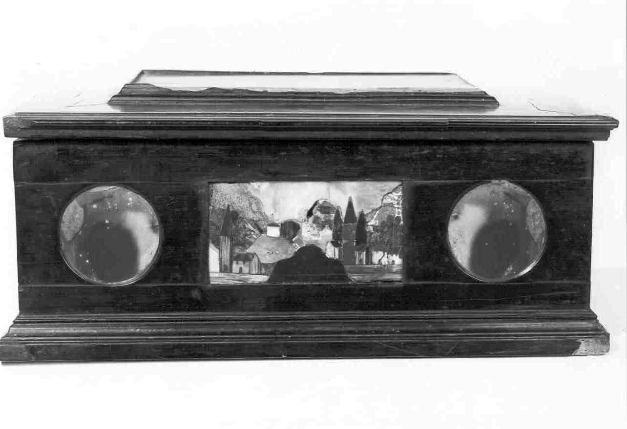 San Francesco d'Assisi in preghiera davanti alla croce (cofanetto, opera isolata) - bottega mantovana (seconda metà sec. XVIII)