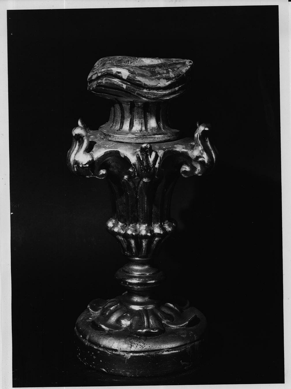 portacandele, coppia - ambito italiano (seconda metà sec. XVIII)