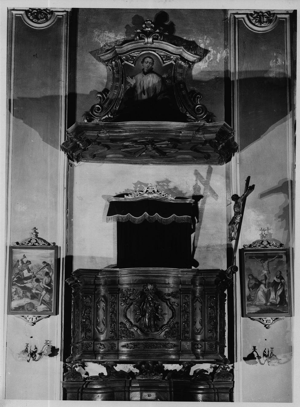 pulpito, opera isolata - ambito italiano (sec. XVIII)