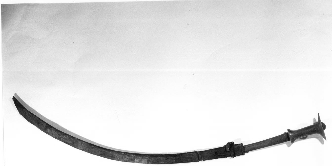 sciabola, opera isolata - manifattura abissina (fine sec. XIX)