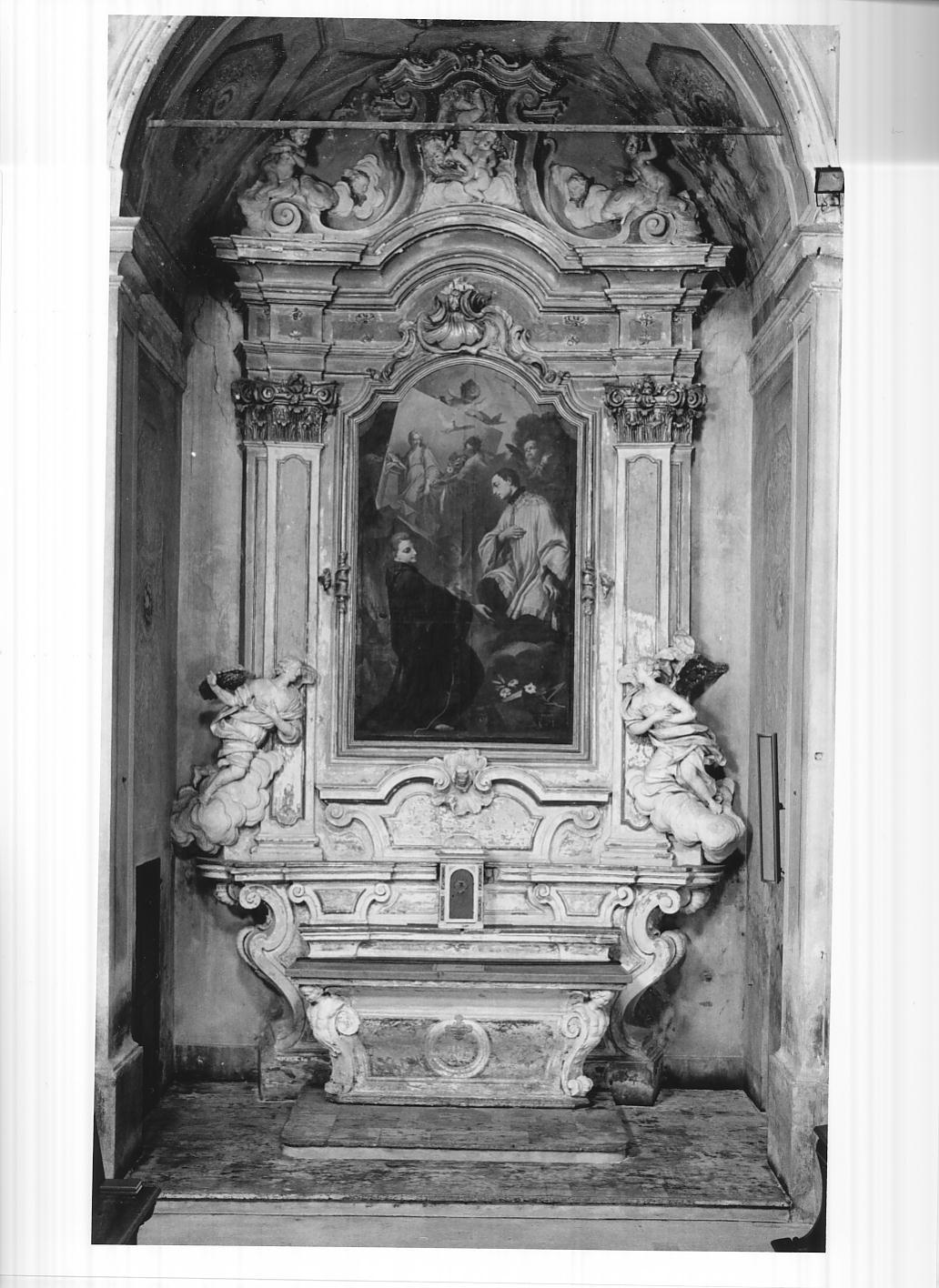 altare - a edicola, insieme di Terzani Davide, Costa Lorenzo (sec. XVIII)