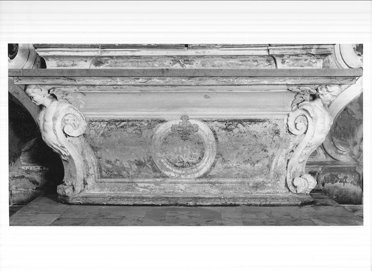 mensa d'altare, elemento d'insieme di Terzani Davide, Costa Lorenzo (sec. XVIII)