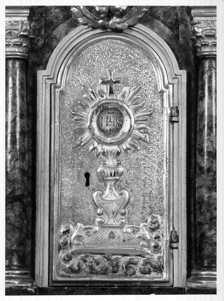 sportello di tabernacolo, elemento d'insieme di Costa Lorenzo, Bolla Domenico (sec. XVIII)