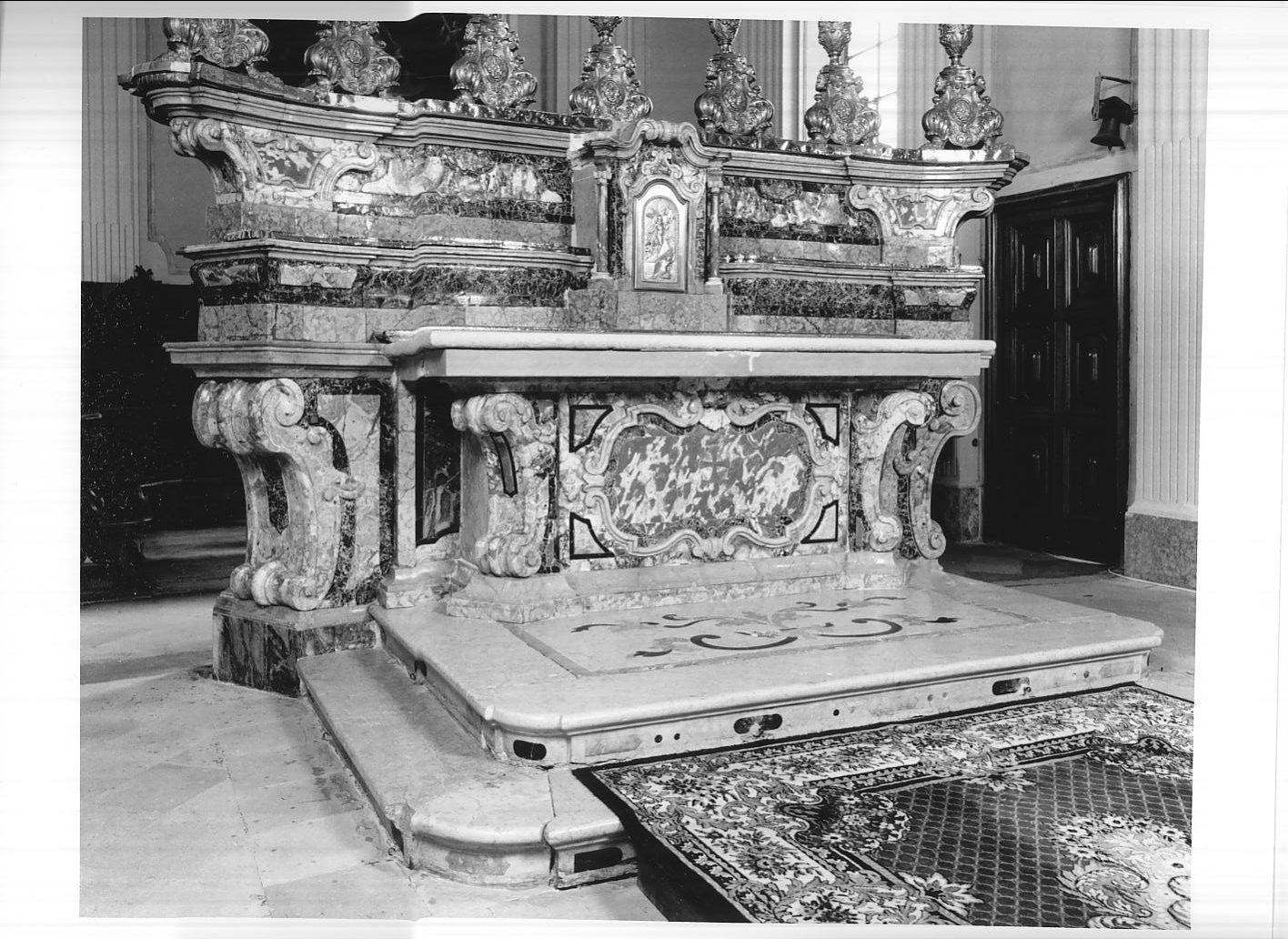 altare maggiore, insieme - bottega cremonese (sec. XVIII)