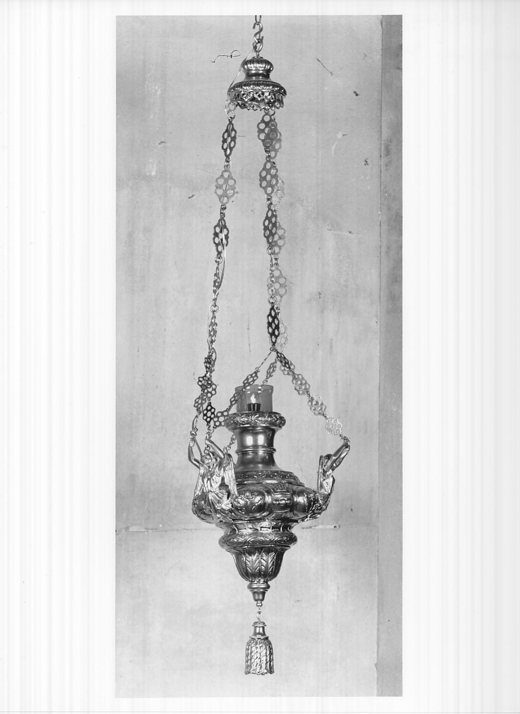 lampada pensile, serie - produzione lombarda (seconda metà sec. XIX)