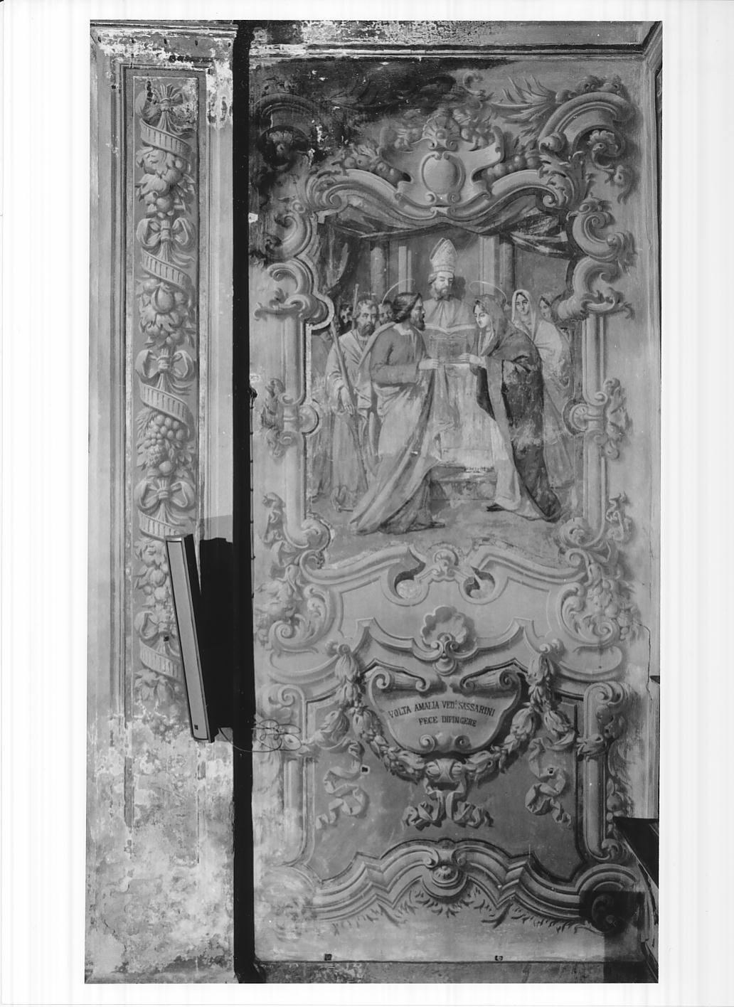 storie della vita di Maria Vergine e di San Giuseppe (decorazione pittorica, opera isolata) di Aroldi E (sec. XX)