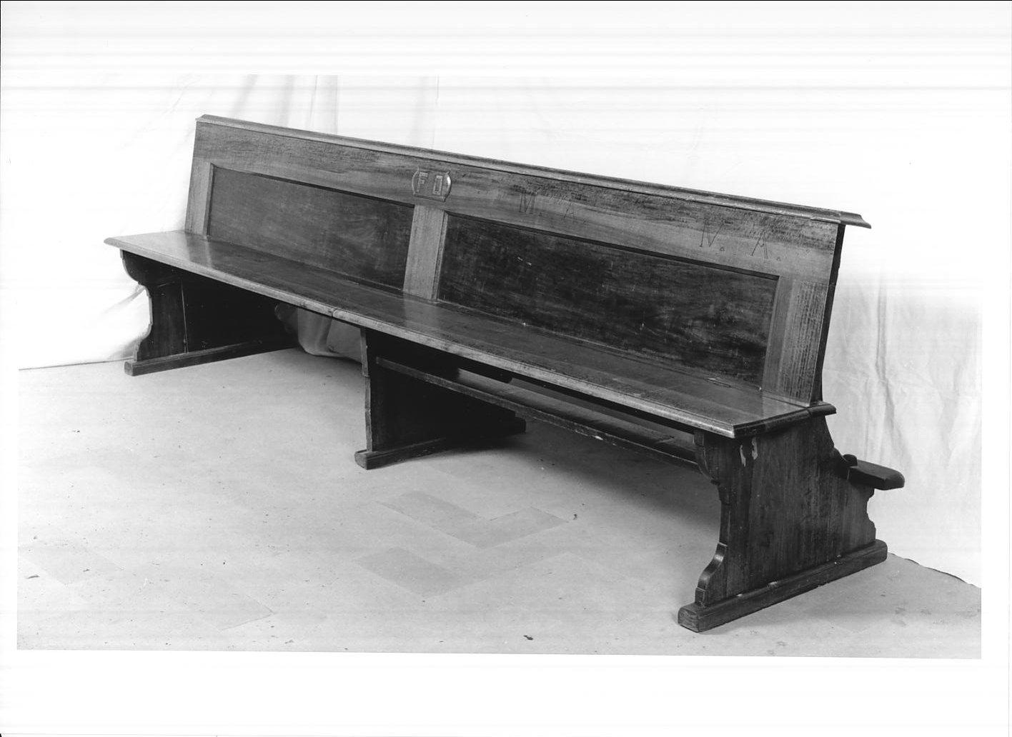 banco da chiesa, serie - ambito cremonese (sec. XIX)