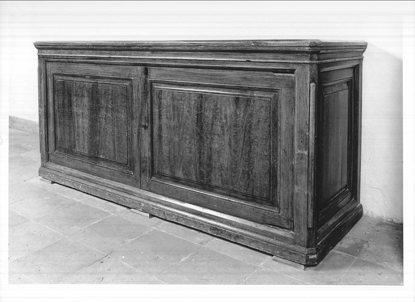 credenza, opera isolata - bottega cremonese (seconda metà sec. XIX)