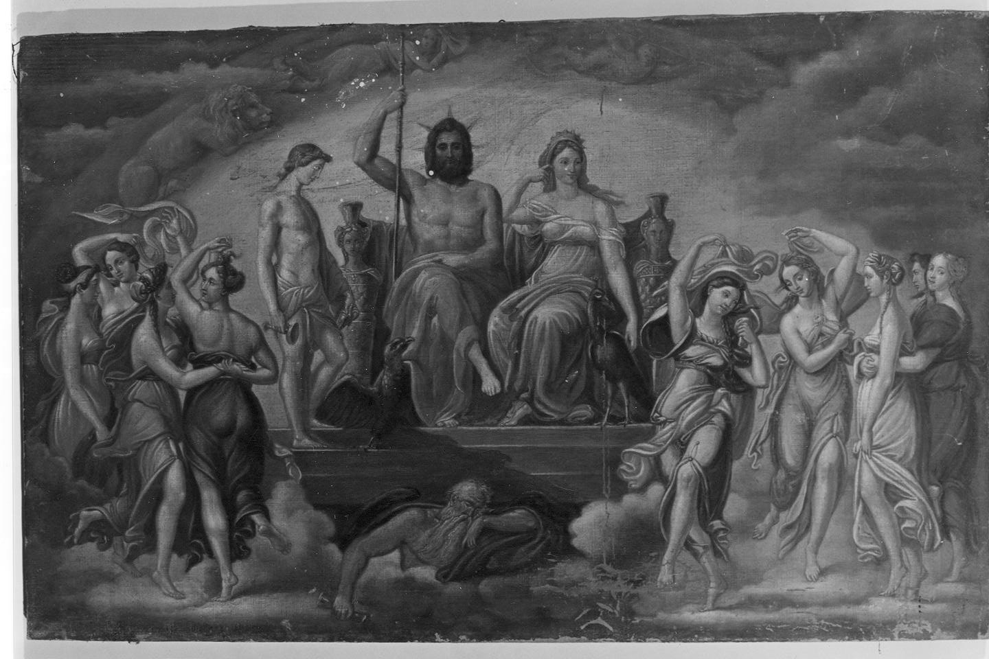 trionfo di Zeus (dipinto, opera isolata) di Impaccianti Luigi (sec. XIX)