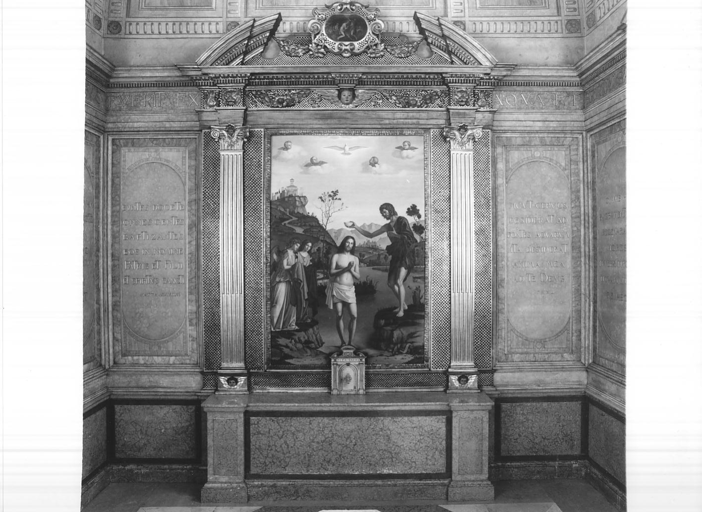 decorazione plastico-pittorica, insieme di Trainini Giuseppe (sec. XX)