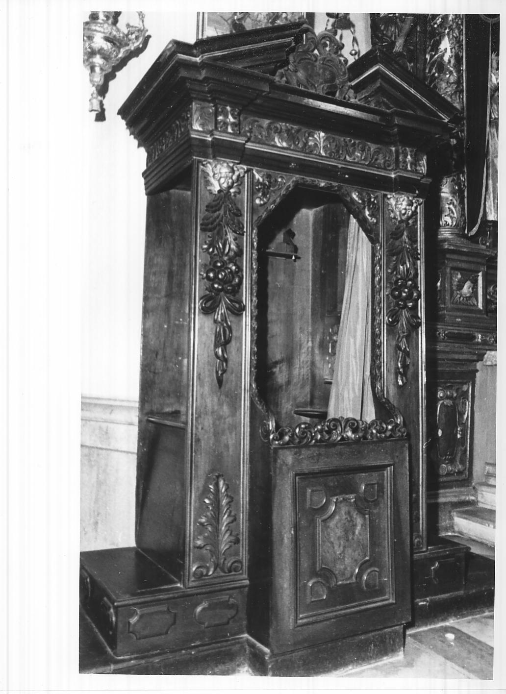 confessionale, serie - ambito bresciano (seconda metà sec. XVII)