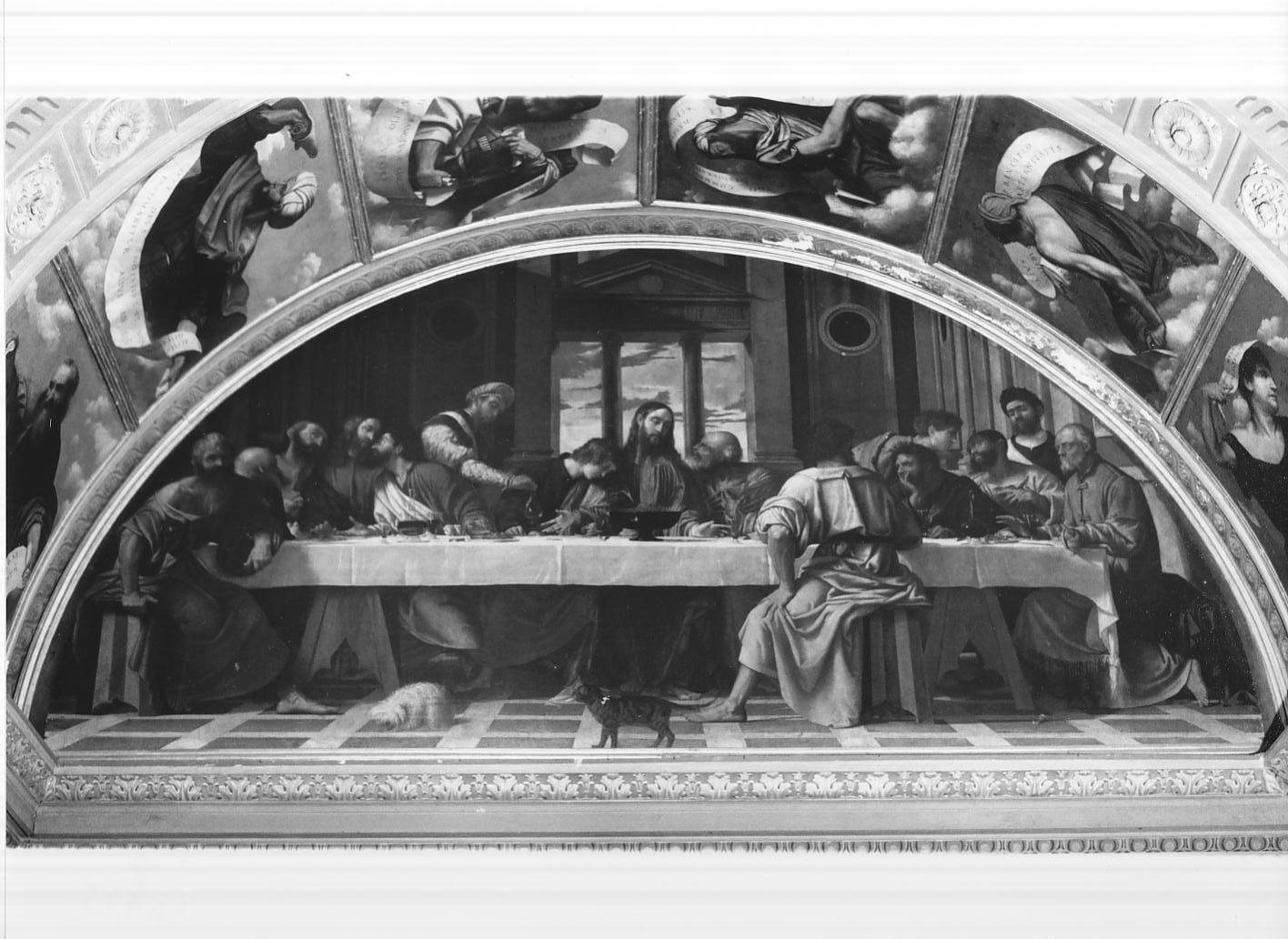 ultima cena (dipinto, elemento d'insieme) di Moretto (sec. XVI)