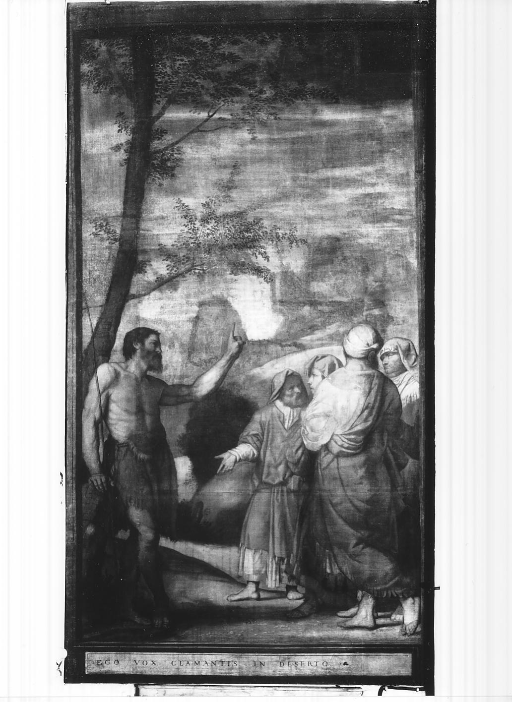 San Giovanni Battista predica nel deserto (anta d'organo, elemento d'insieme) di Moretto (sec. XVI)