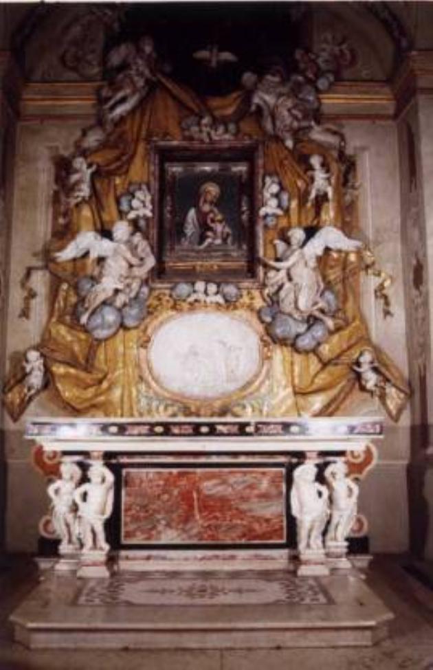 altare, opera isolata di Calegari Sante il Vecchio (fine/inizio secc. XVII/ XVIII)