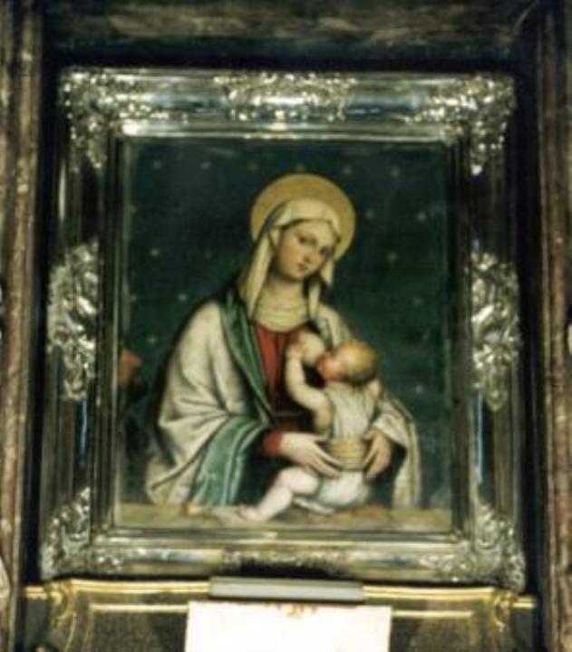 Madonna del Latte (dipinto, opera isolata) di Moretto (secondo quarto sec. XVI)