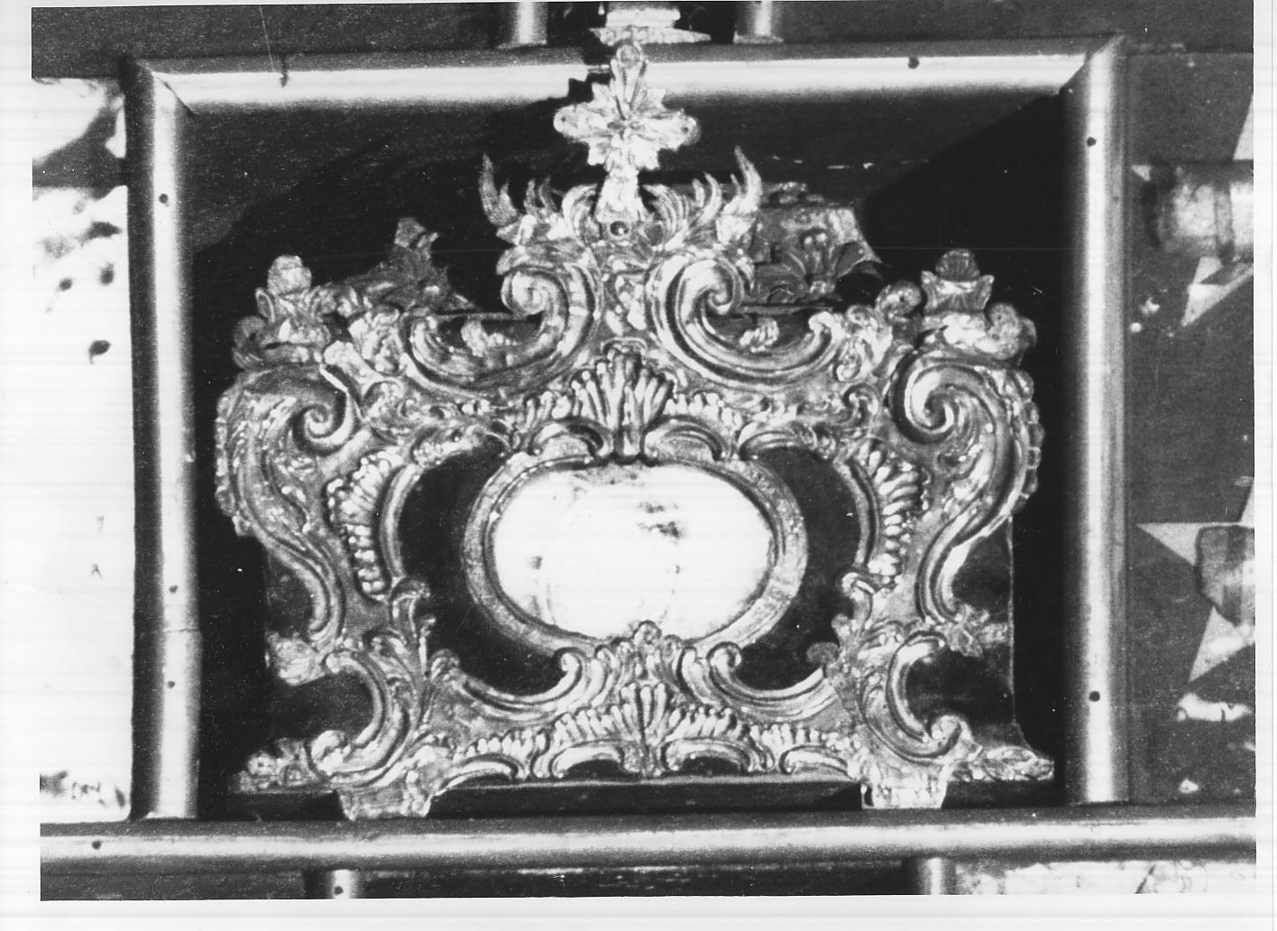 reliquiario a teca - a urna, opera isolata di Scotti Pietro (seconda metà sec. XVIII)