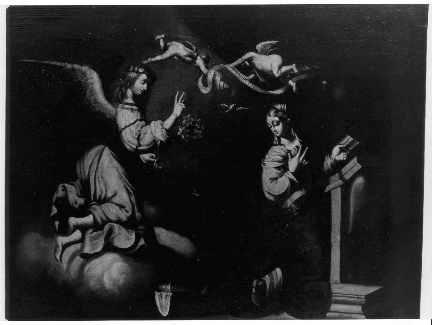 Annunciazione (dipinto, opera isolata) - ambito italiano (prima metà sec. XVII)