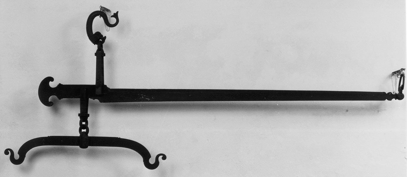 stadera, opera isolata - ambito italiano (prima metà sec. XVII)