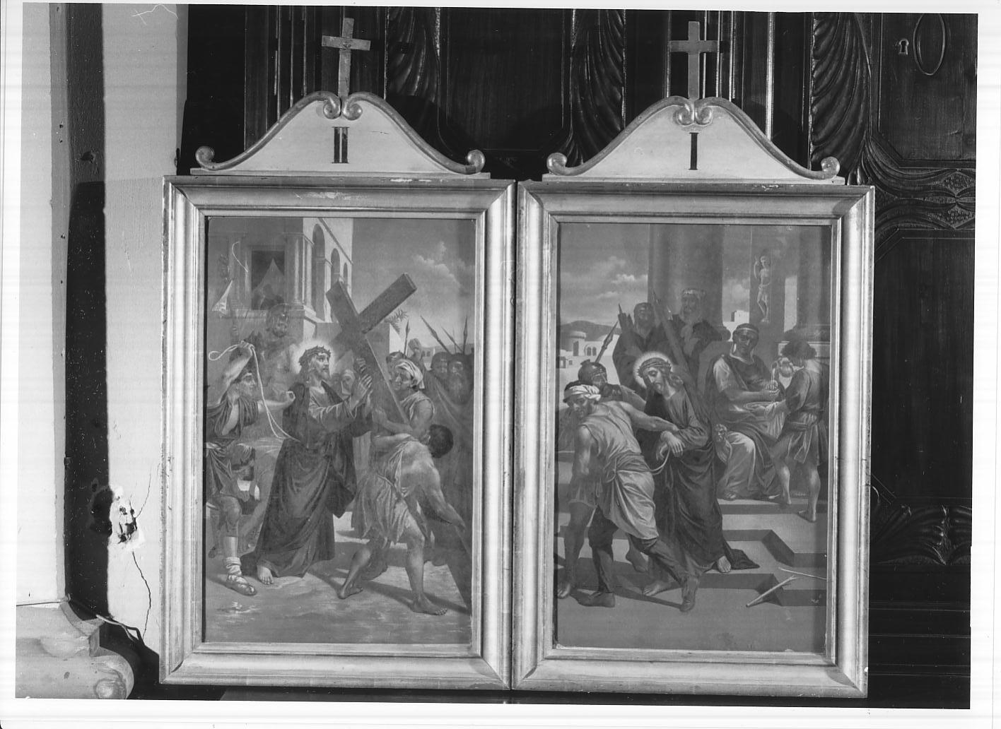 stazioni della via crucis (stampa a colori) - ambito italiano (secc. XIX/ XX)