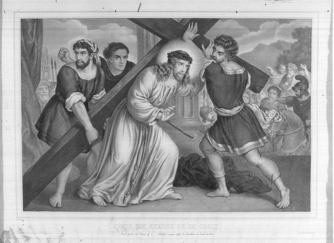 stazioni della Via Crucis (stampa, serie) di Thomas Napoleon (seconda metà sec. XIX)