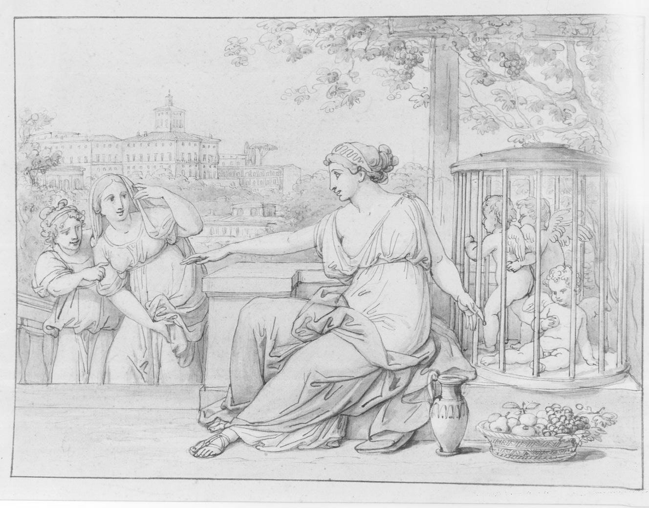 disegno, opera isolata - ambito italiano (primo quarto sec. XIX)