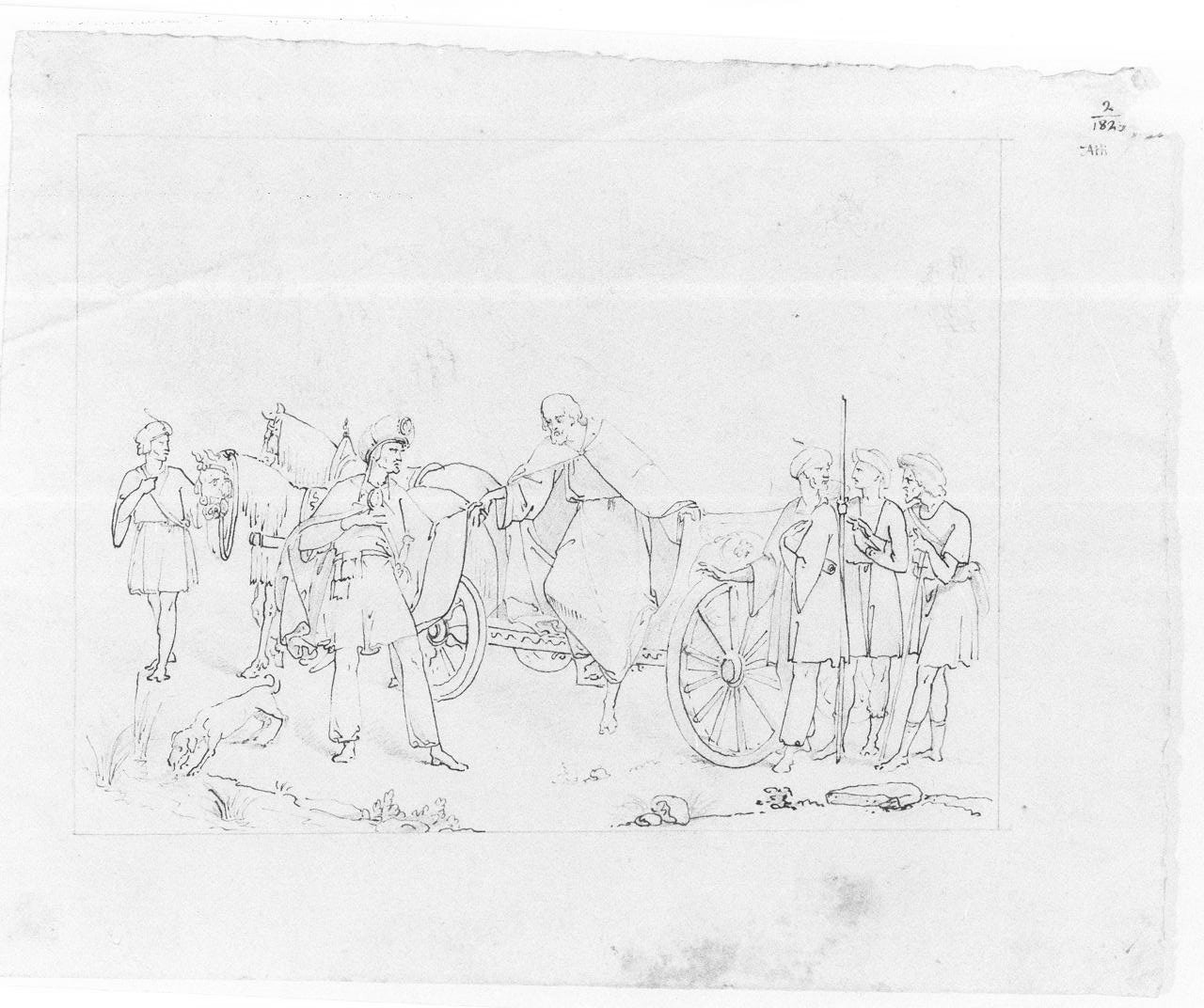 disegno, opera isolata - ambito italiano (sec. XIX)