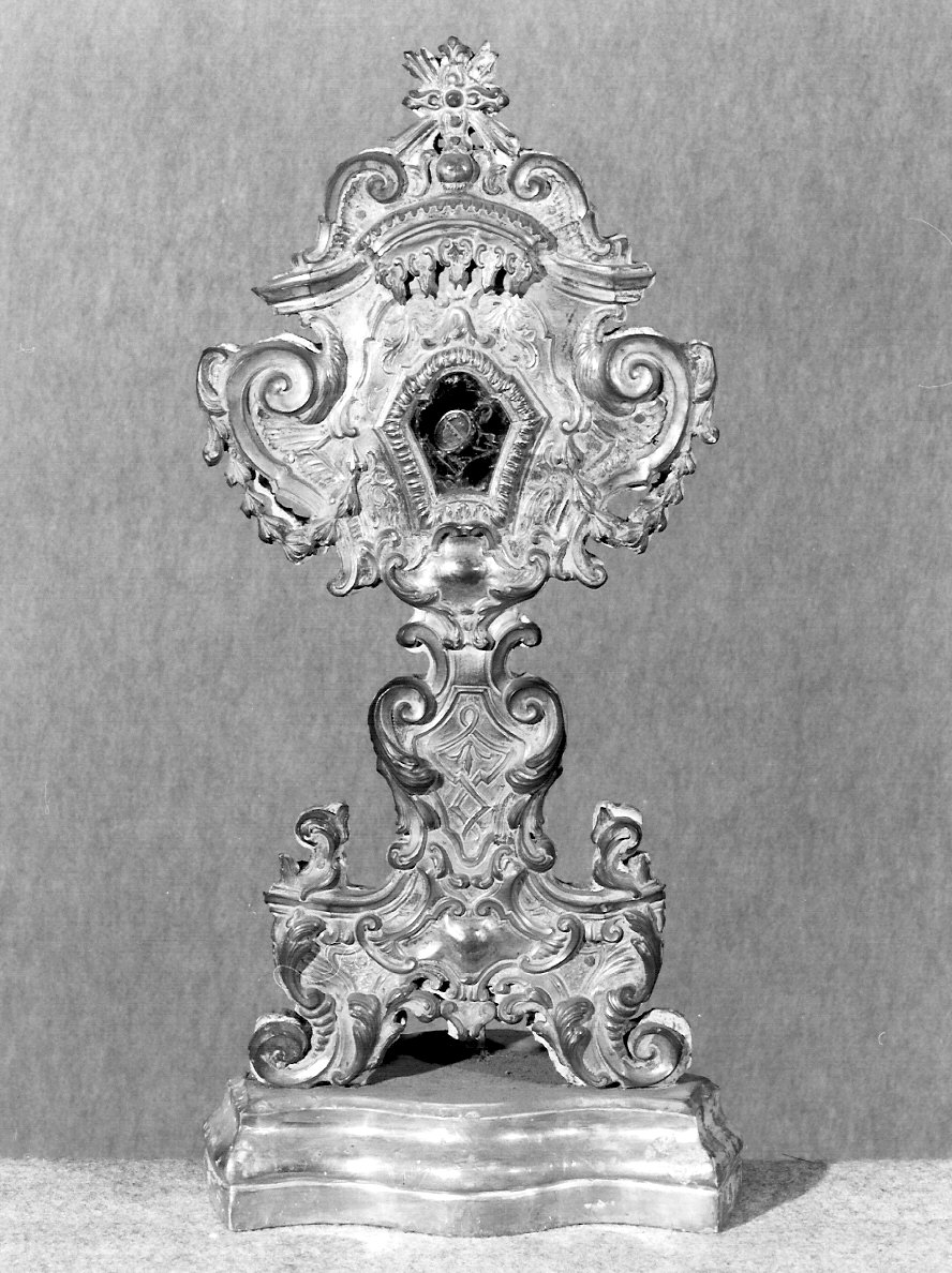 reliquiario - a ostensorio, opera isolata - ambito lombardo (prima metà sec. XVIII)