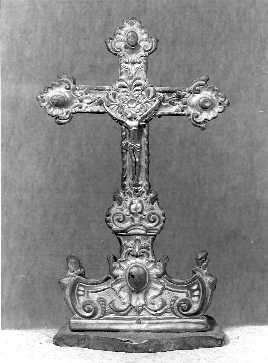 croce d'altare, opera isolata - ambito lombardo (sec. XVIII)