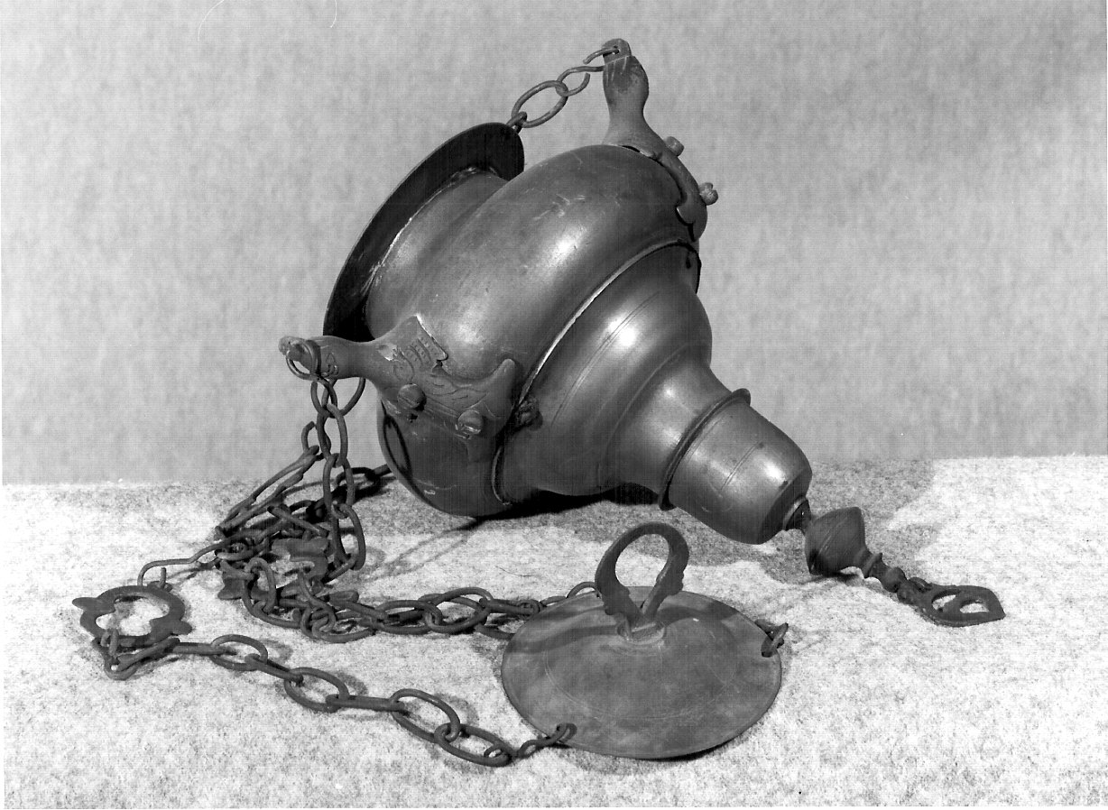 lampada pensile, opera isolata - ambito lombardo (sec. XIX)