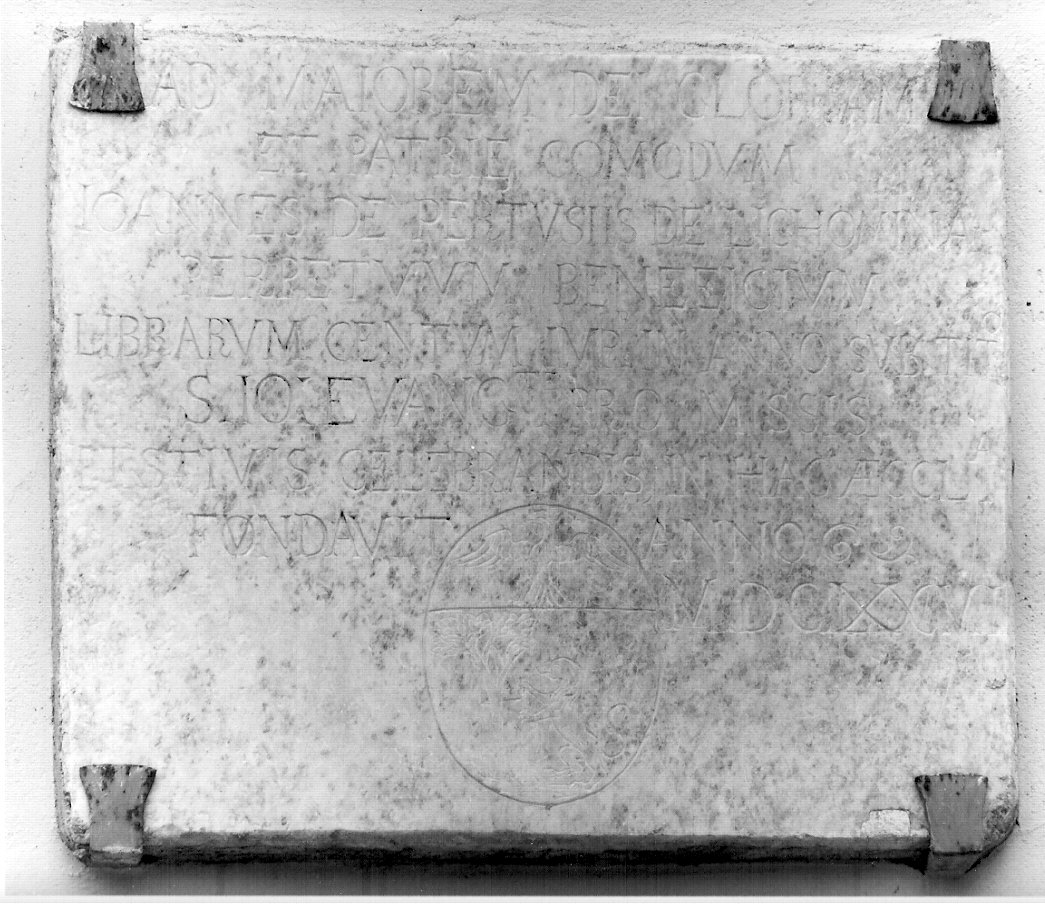 lapide documentaria, opera isolata - bottega lombarda (sec. XVII)