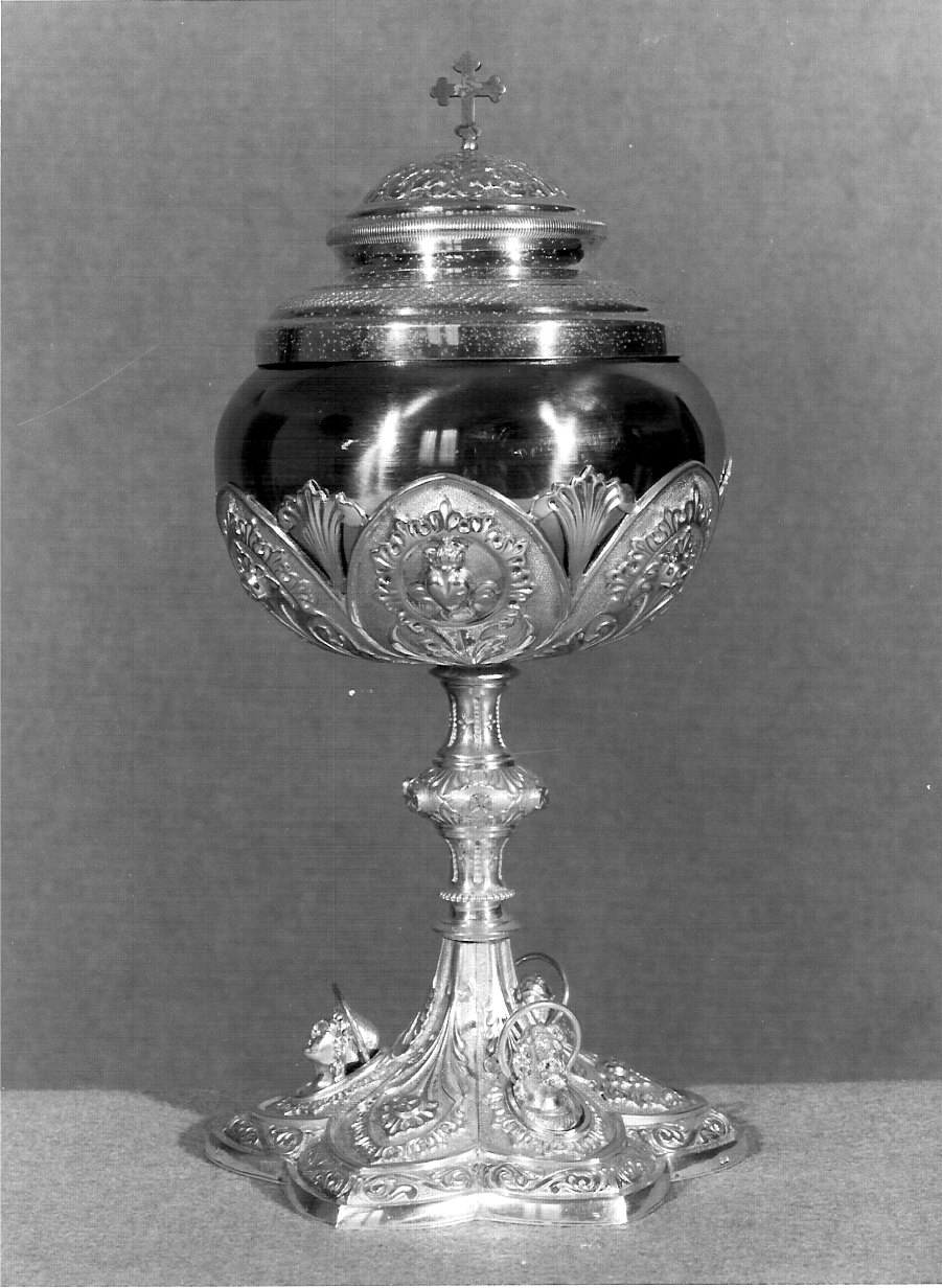 pisside, opera isolata - bottega lombarda (primo quarto sec. XX)