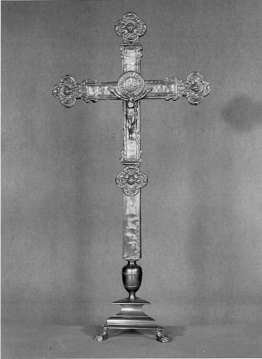 croce d'altare, opera isolata - bottega lombarda (sec. XVII)