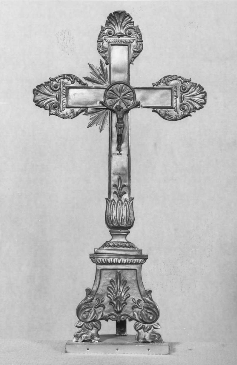 croce d'altare, opera isolata - bottega lombarda (seconda metà sec. XIX)