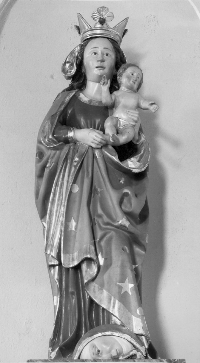 Madonna con Bambino (statua, opera isolata) - bottega lombarda (secc. XVII/ XVIII)