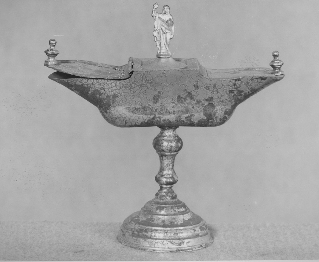 navicella portaincenso, opera isolata - bottega lombarda (sec. XIX)