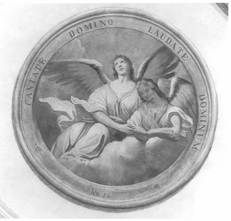 angeli in preghiera (dipinto, elemento d'insieme) di Pusterla A (sec. XIX)