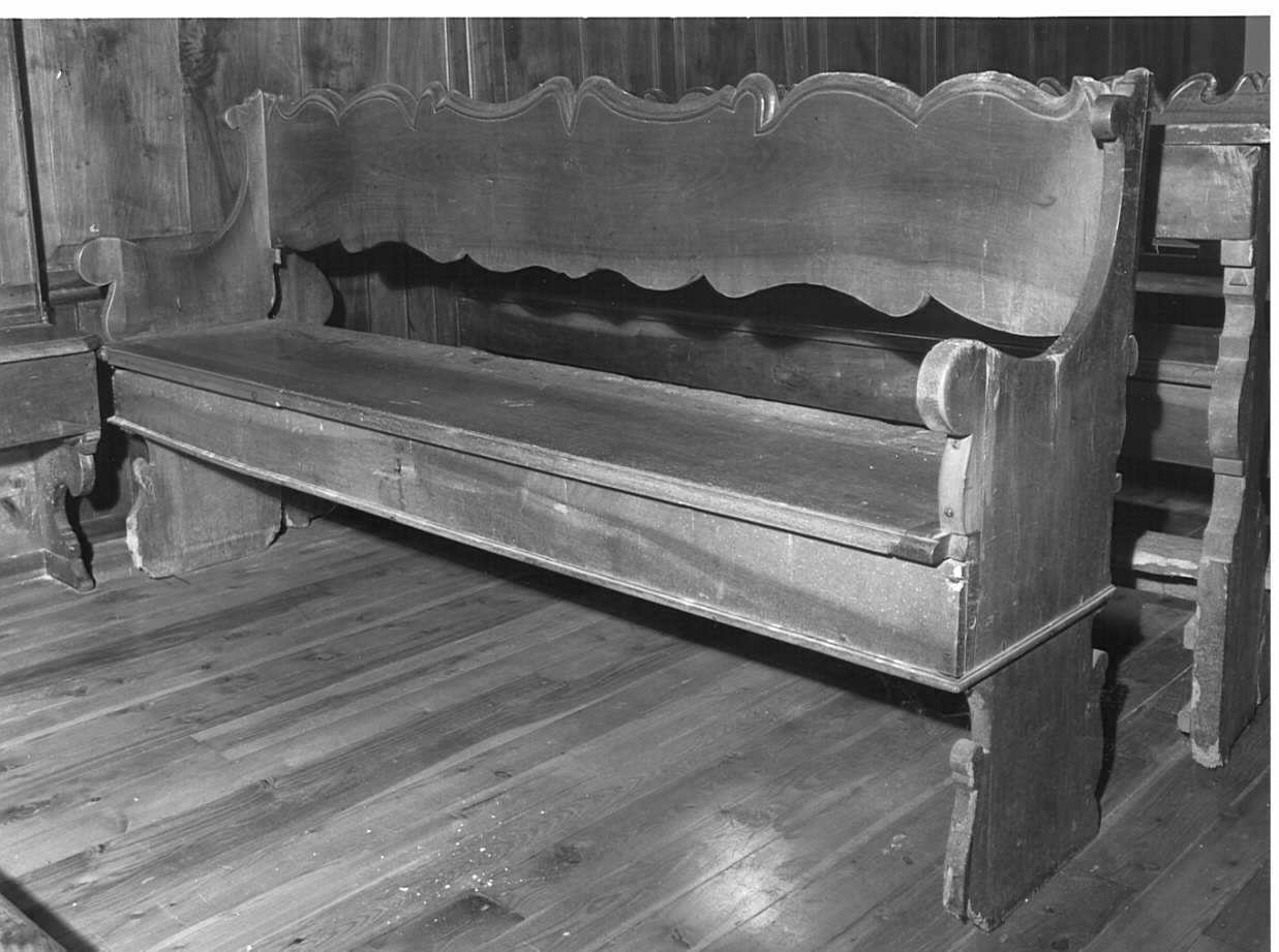 banco da chiesa, opera isolata - bottega lombarda (secc. XIX/ XX)