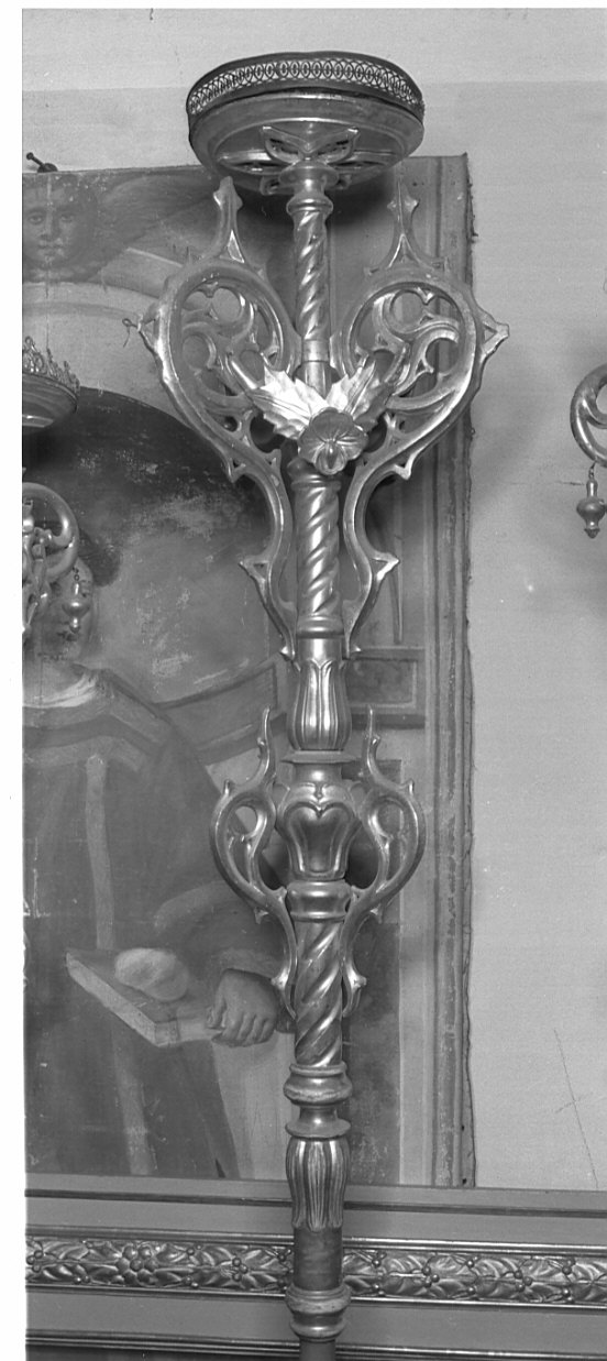 candelabro portatile, coppia - bottega lombarda (prima metà sec. XIX)