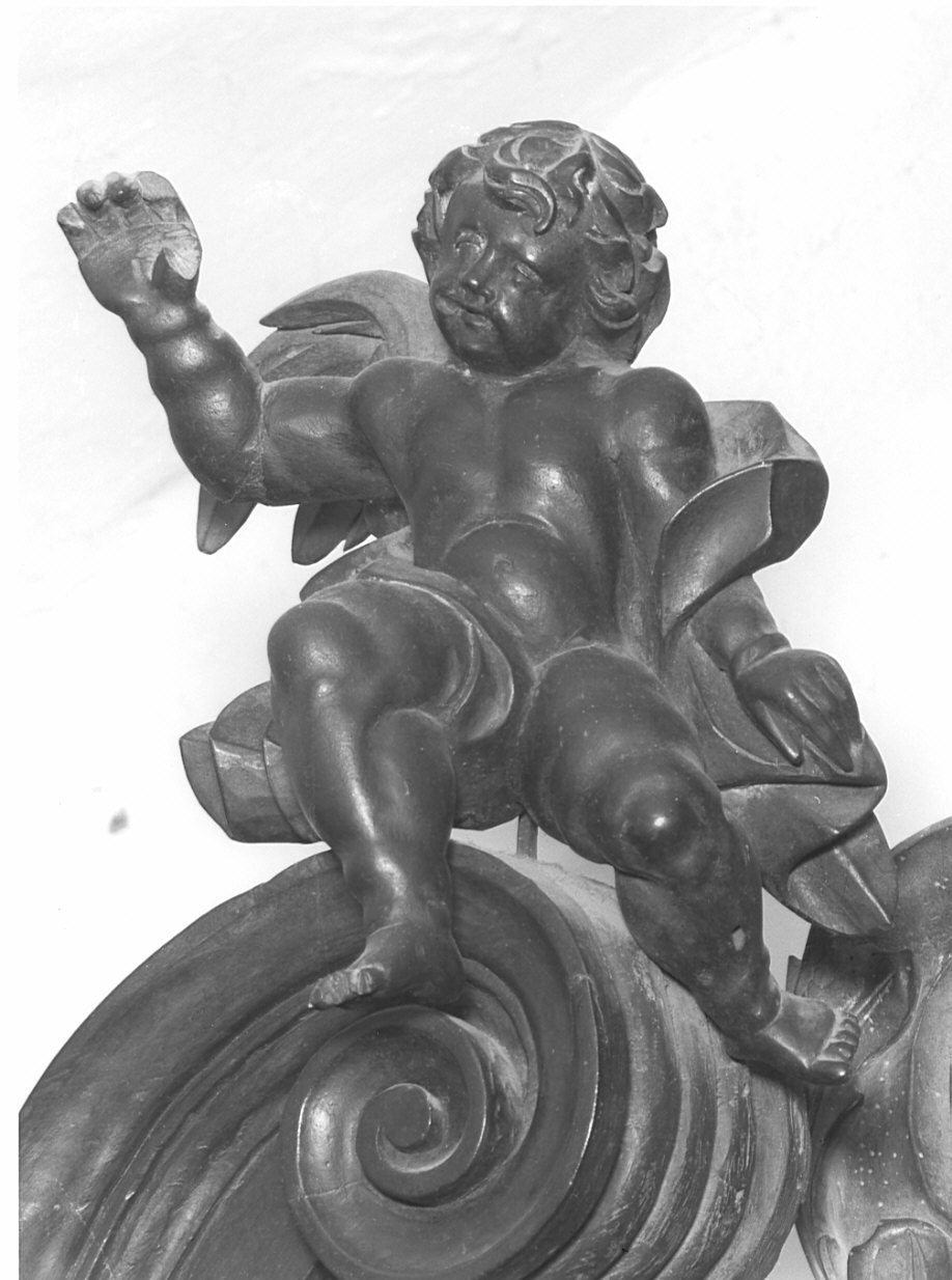 angelo (statuetta, pendant) - bottega lombarda (secc. XVII/ XVIII)