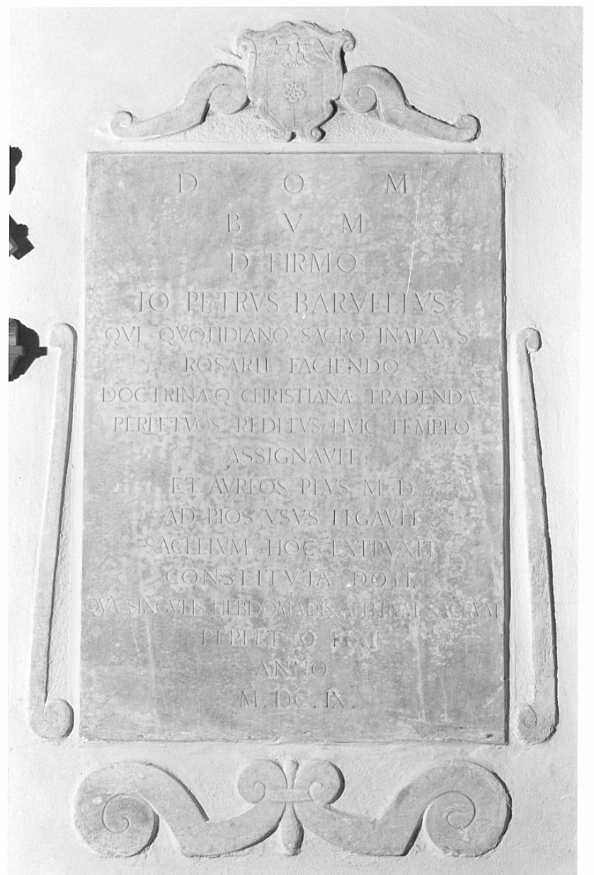 lapide, opera isolata - bottega lombarda (sec. XVII)